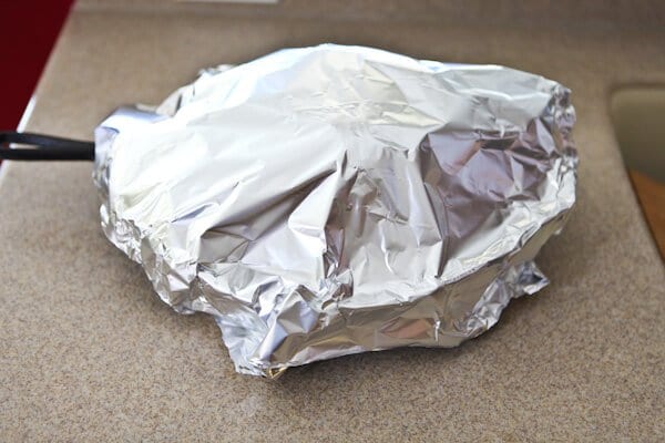 foil covered pan