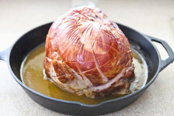 glazed ham recipe in skillet