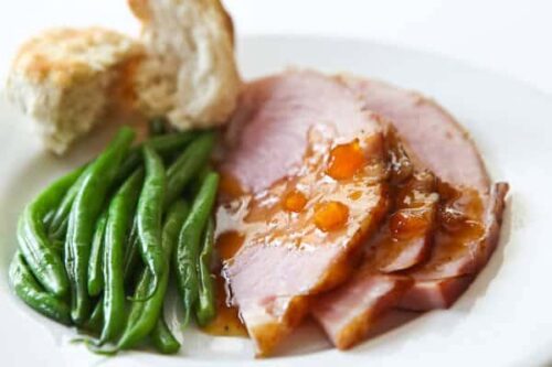 easter ham mango glazed ginger recipe