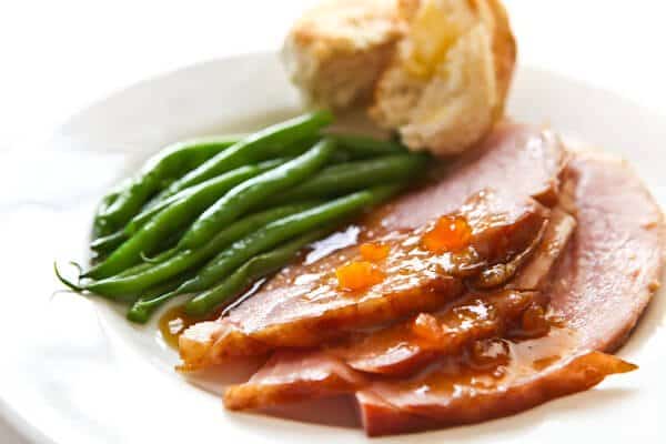 glazed ham recipe with greens