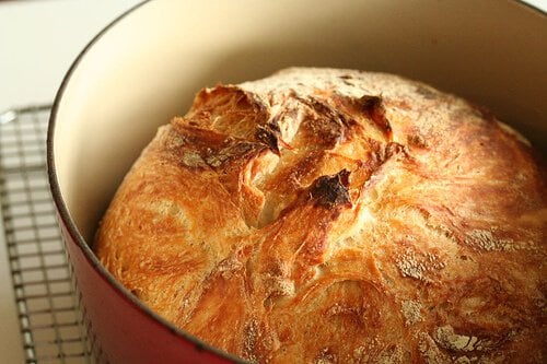 Dutch Oven No Knead Bread, Campfire Recipe! 