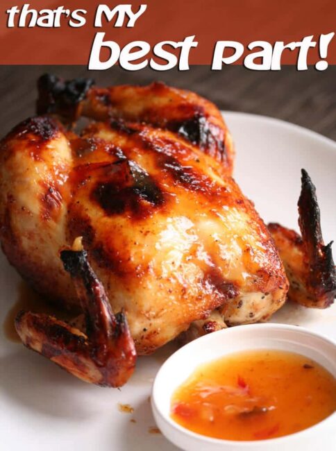 Roasted Chicken with Sweet Plum Sauce