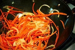 Carrots and onions