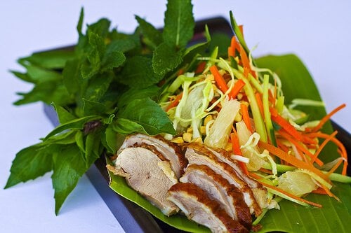 Roasted Duck and Pomelo Salad