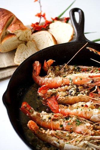  Garlic shrimp recipe in pan