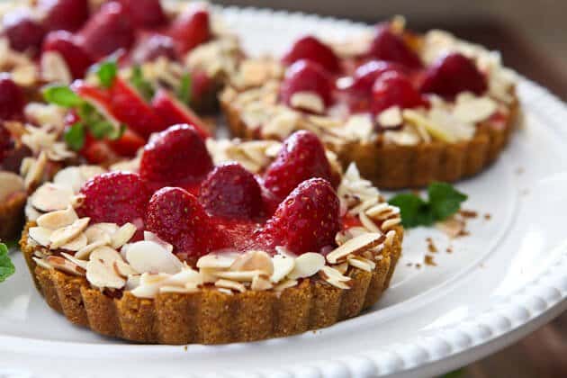 Strawberry Almond Cream Tart Recipe • Steamy Kitchen Recipes Giveaways