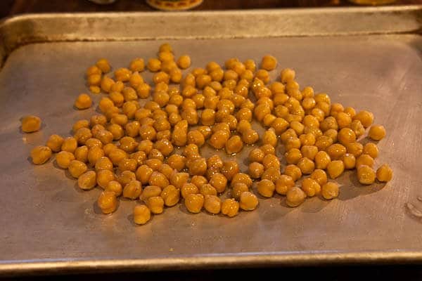 Make it ready for the oven Crispy Roasted Chickpeas Recipe 