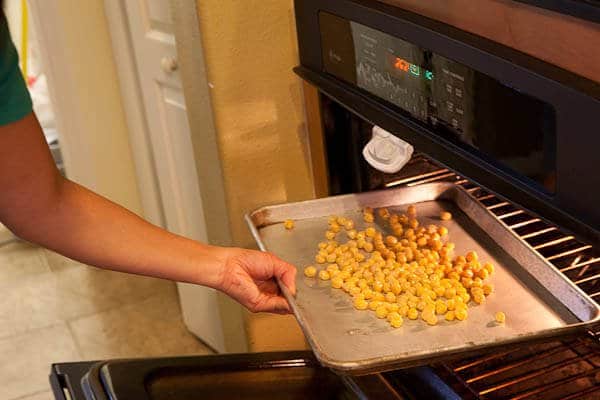 Bake 30 to 40 minutes Crispy Roasted Chickpeas Recipe 