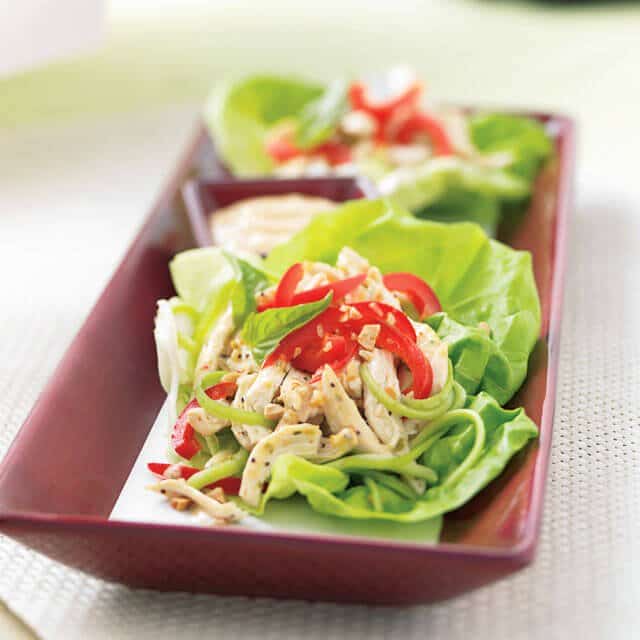 Thai Basil Turkey Wraps