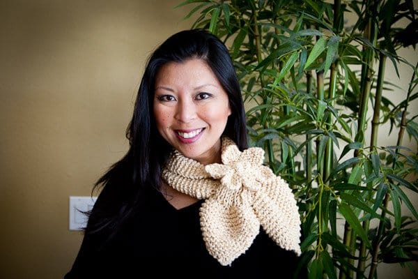 Easy Knitting Patterns - Colorful Scarf Uses Odds and Ends from
