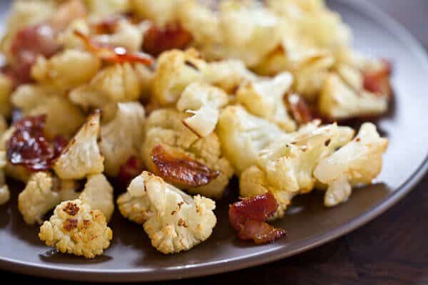 roast cauliflower on plate