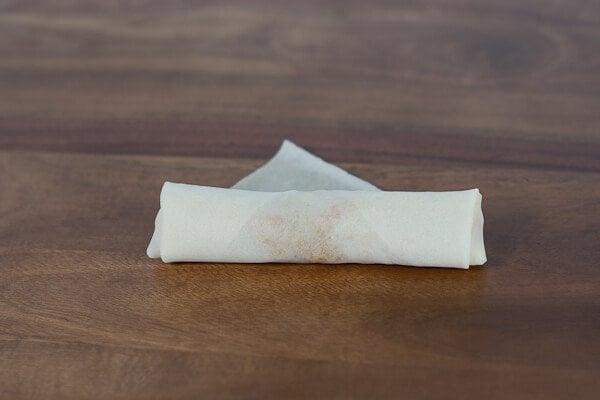 Chinese Egg Rolls Recipe fold like envelope
