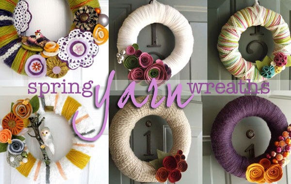 Make Spring Yarn Wreaths
