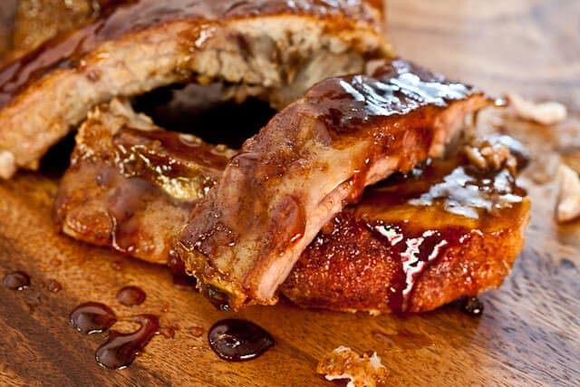 Cayenne Cinnamon Ribs with Maple Glaze