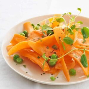 Fresh Carrot, Pea and Mint Salad Recipe
