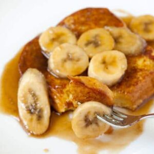 Bananas foster french toast