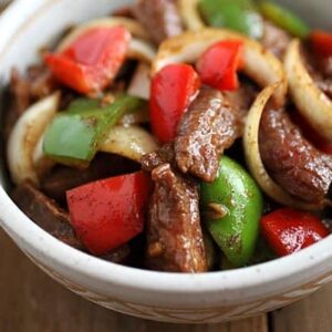 Black pepper steak