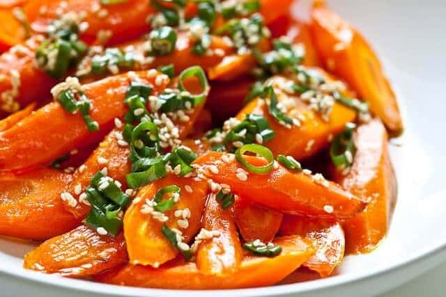 Roasted Carrots with Sesame Ponzu Vinaigrette Recipe