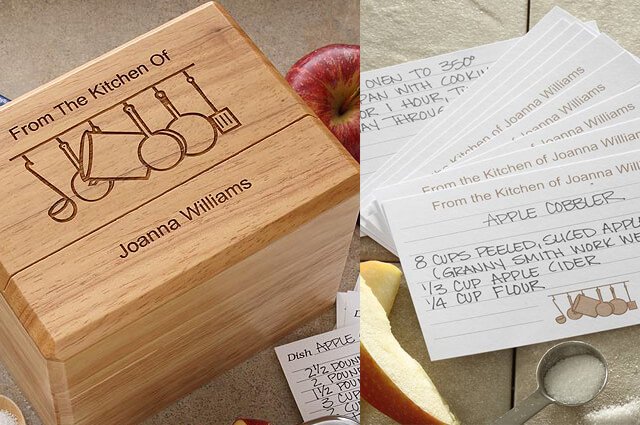 Giveaway: Personalized Recipe Box and Recipe Cards
