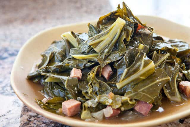 collard greens recipe with ham and smoked hock