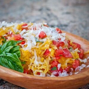 Spaghetti Squash Recipe with Tomatoes and Basil