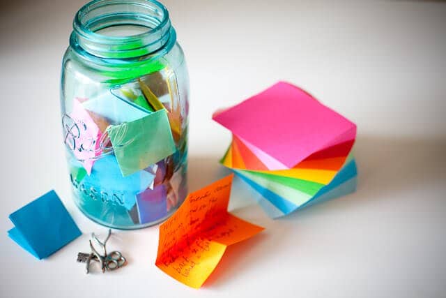 Message Filled Mason Jar love Wish Jar 