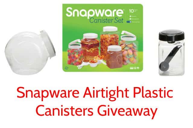 Giveaway: Snapware Airtight Plastic Canisters