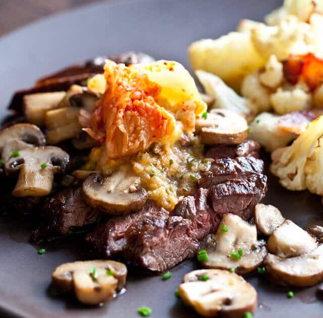 Steak with Kimchi Butter