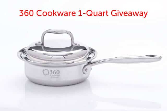 Giveaway: 360 Cookware 1-Quart Saucepan