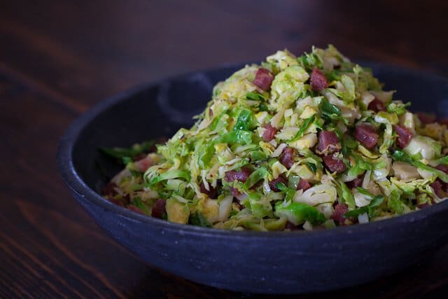 Brussels Sprouts Chinese Sausage Recipe