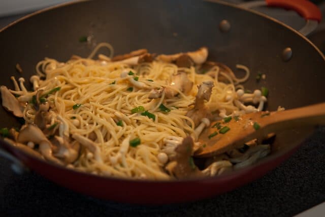 Butter Garlic Miso Noodles with Mushrooms - Carmy - Easy Healthy