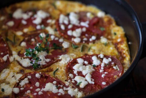 frittata in pan