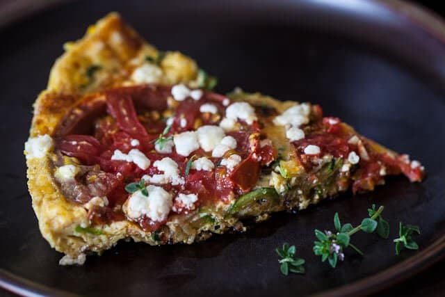 slice of frittata Zucchini Frittata Recipe