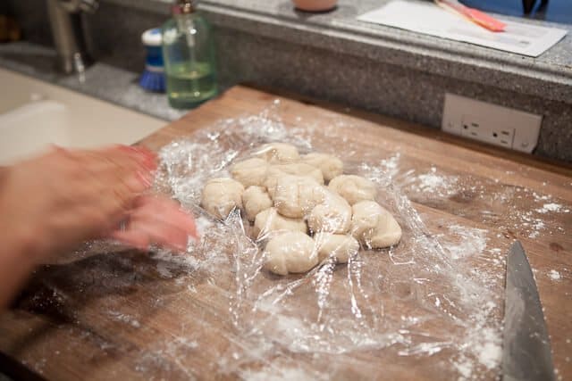 Pork Belly Buns Recipe keep dough balls covered