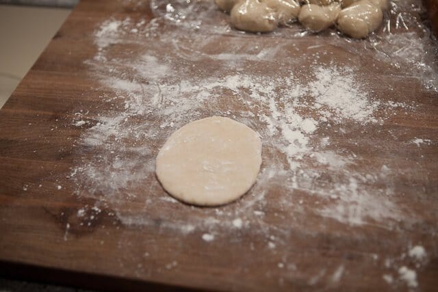 Pork Belly Buns Recipe dough rolled into oval