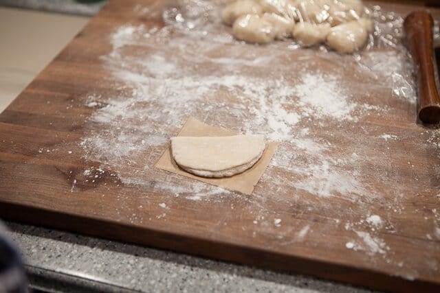 Pork Belly Buns Recipe dough on parchment