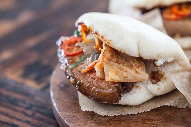 Pork Belly Buns Recipe closeup