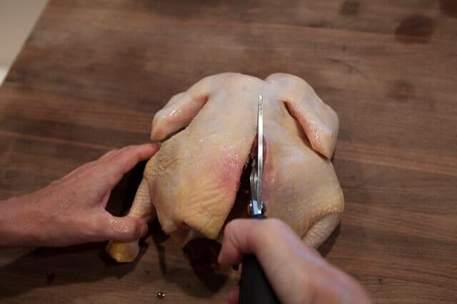 Miso Roast Chicken cutting 2