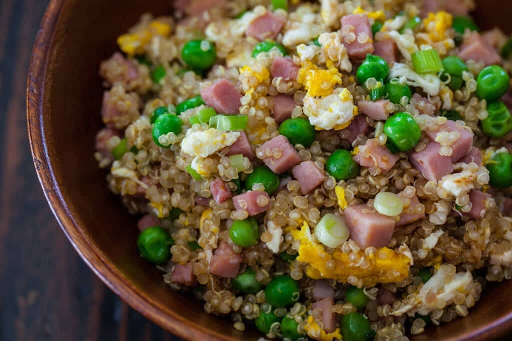 Quinoa Fried Rice Recipe close-up