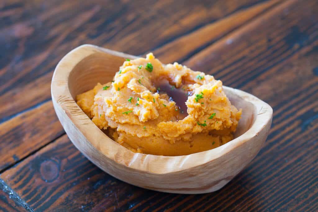 Pumpkin Mashed Potatoes in a bowl