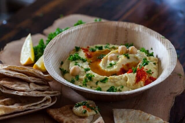 Hummus in a bowl