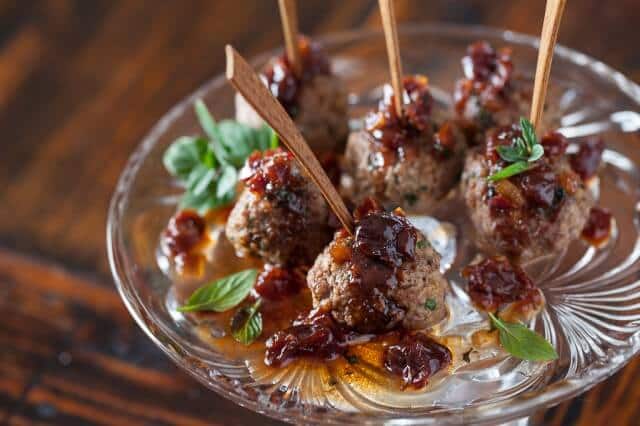 Kofta Meatballs with Sweet and Sour Cherry Sauce Recipe