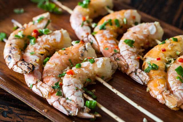 Chinese Grilled Shrimp • Steamy Kitchen Recipes Giveaways