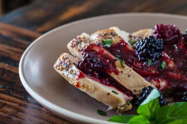 Grilled Chicken with Blackberry Sweet and Sour Sauce Recipe