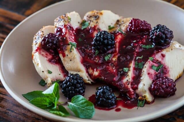 Grilled Chicken with Blackberry Sweet and Sour Sauce Recipe