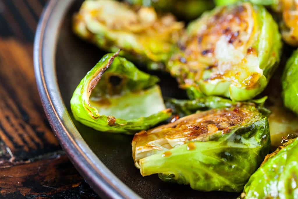 Roasted Brussels Sprouts with Sweet Chili Sauce Recipe
