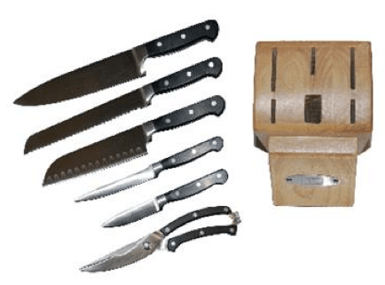 Giveaway: 6 pc Forged Knives with Block Set from TSU