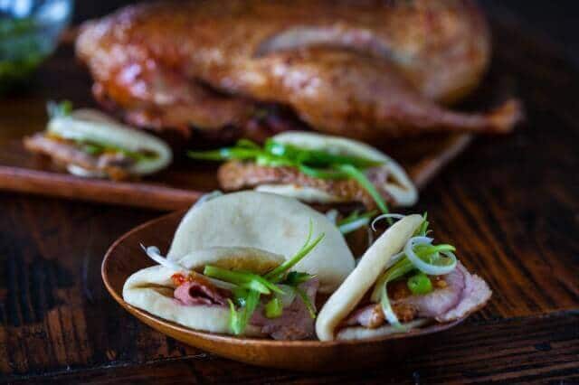 delicious roasted Duck and Chinese Steamed Buns 