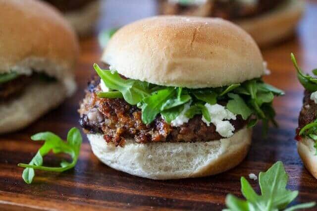  Tofu Burgers on table 