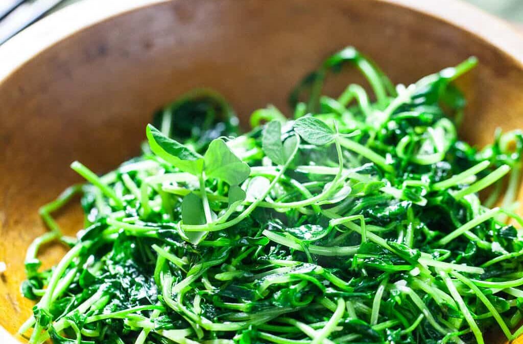 Chinese Stir Fried Pea Shoots
